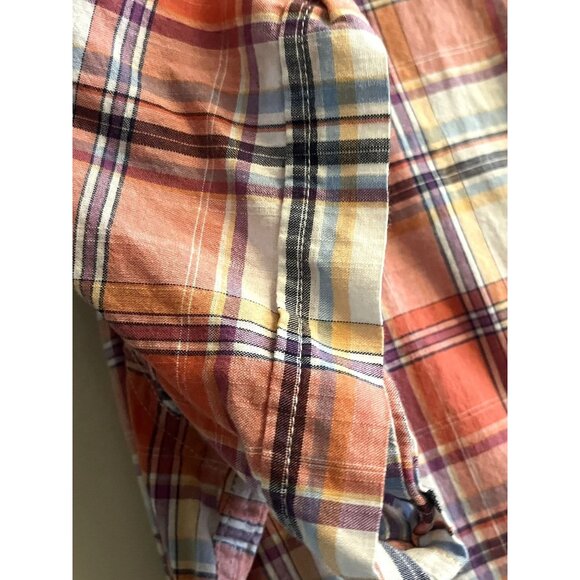 IZOD MENS XL Saltwater Relaxed Classsic Button Down Short Sleeved Shirt - Picture 6 of 11